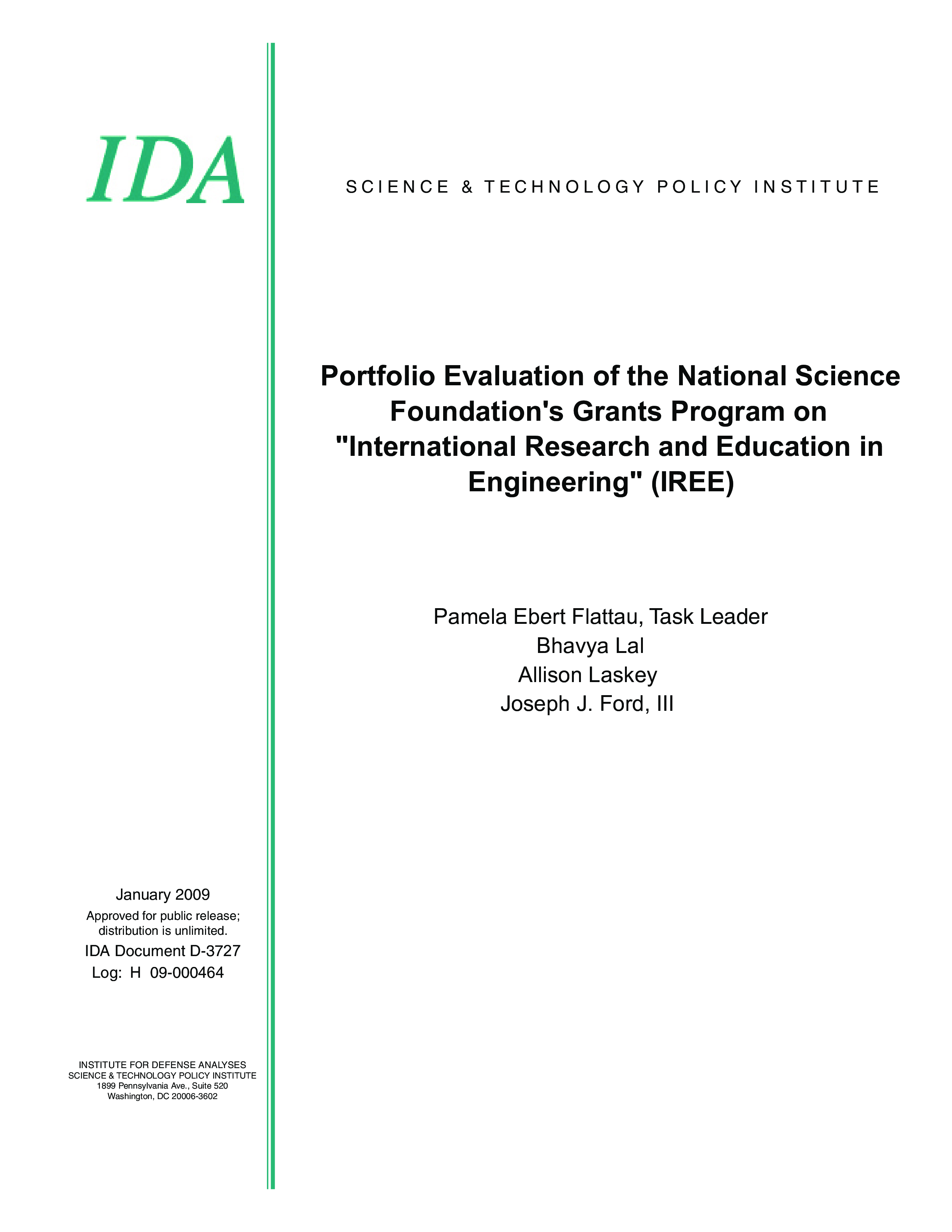 Portfolio Evaluation of the National Science Foundation
