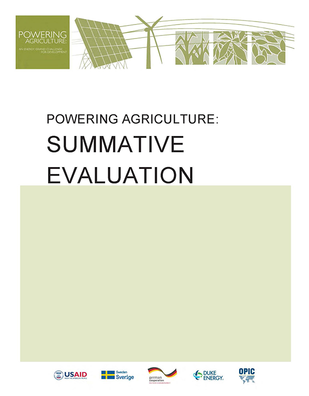 document cover, Powering Agriculture: Summative Evaluation