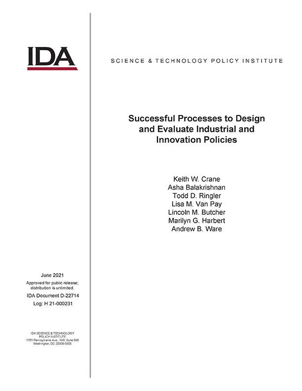 document cover, Successful Processes to Design and Evaluate Industrial and Innovation Policies